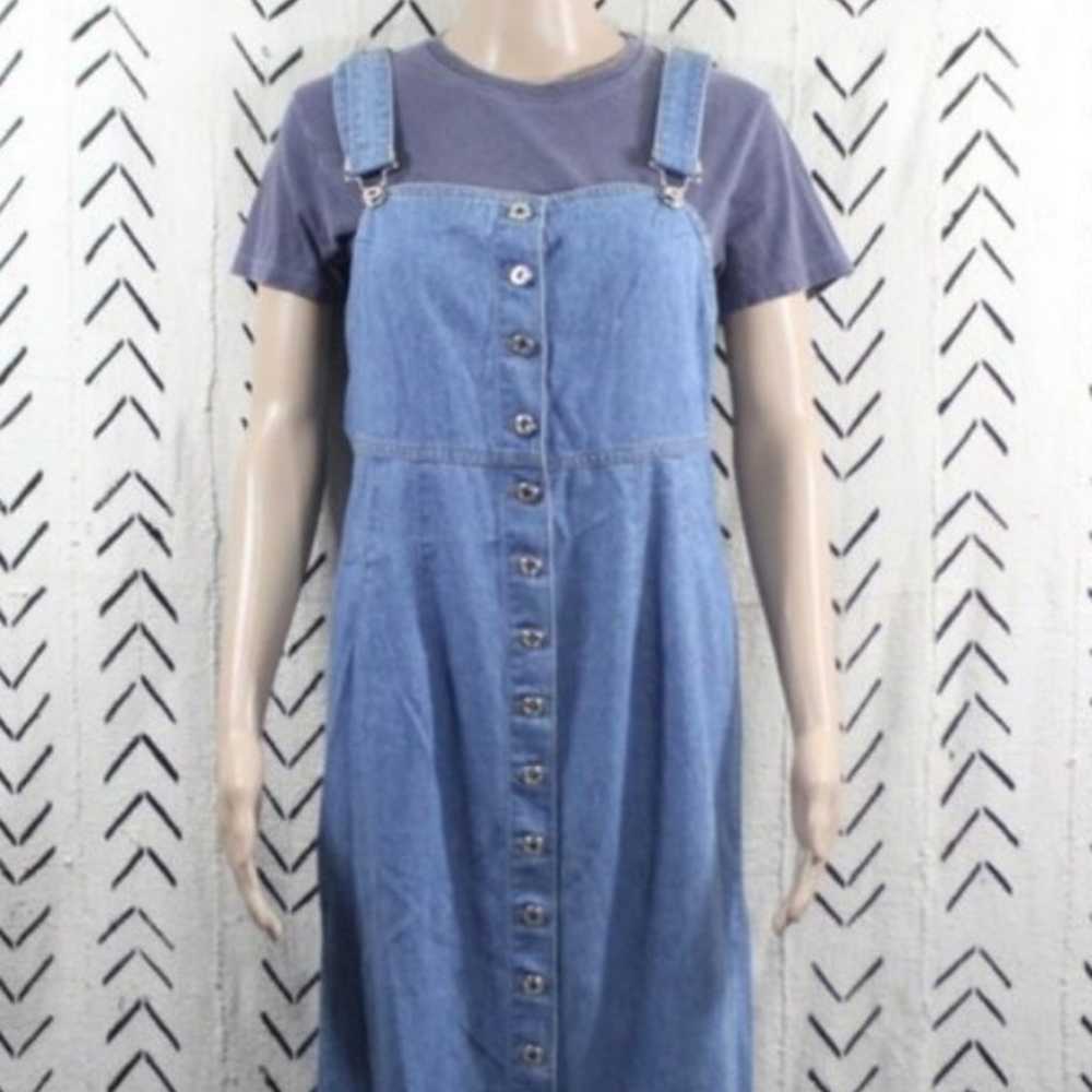 Planet Cotton Vtg Denim Overall Dress - image 2