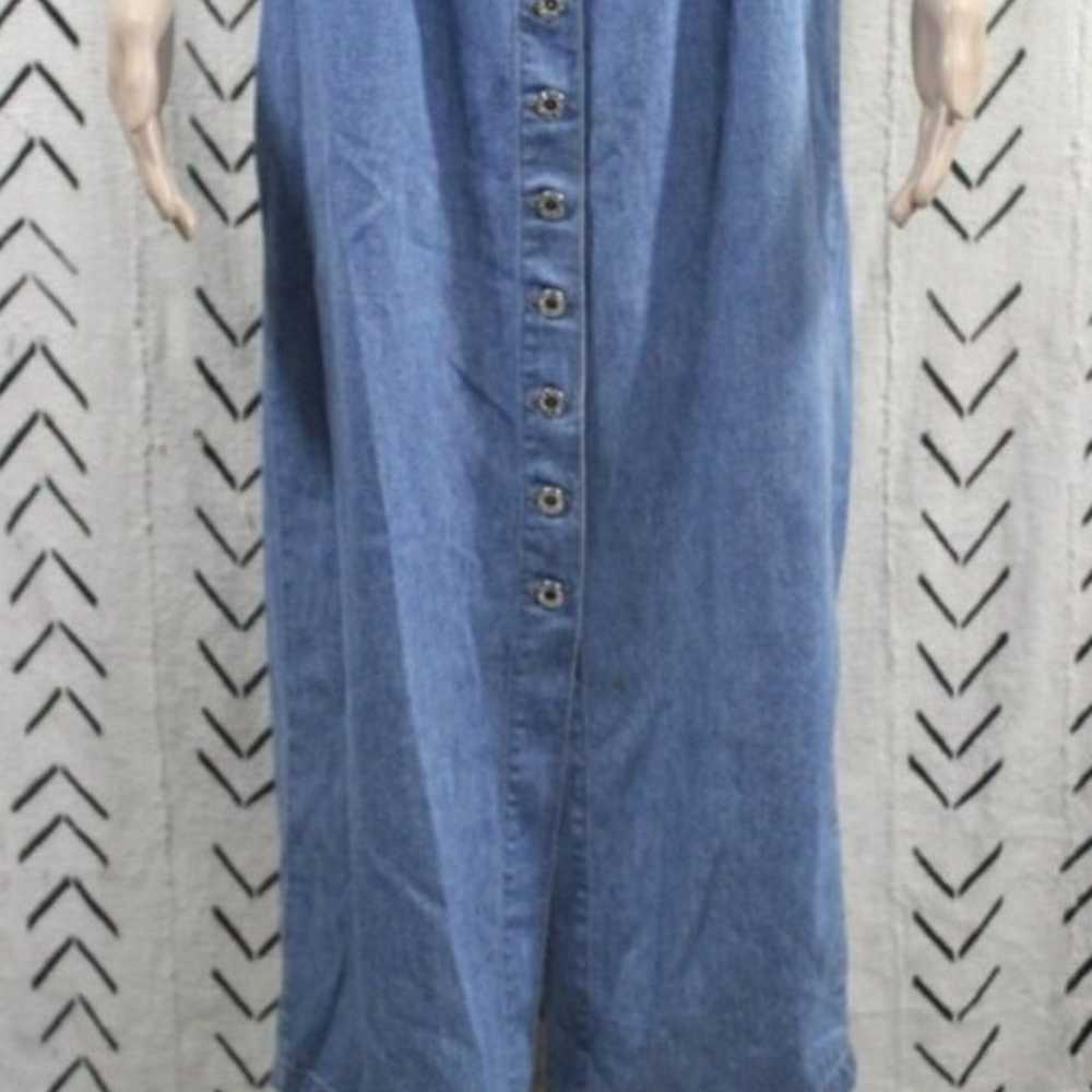 Planet Cotton Vtg Denim Overall Dress - image 5