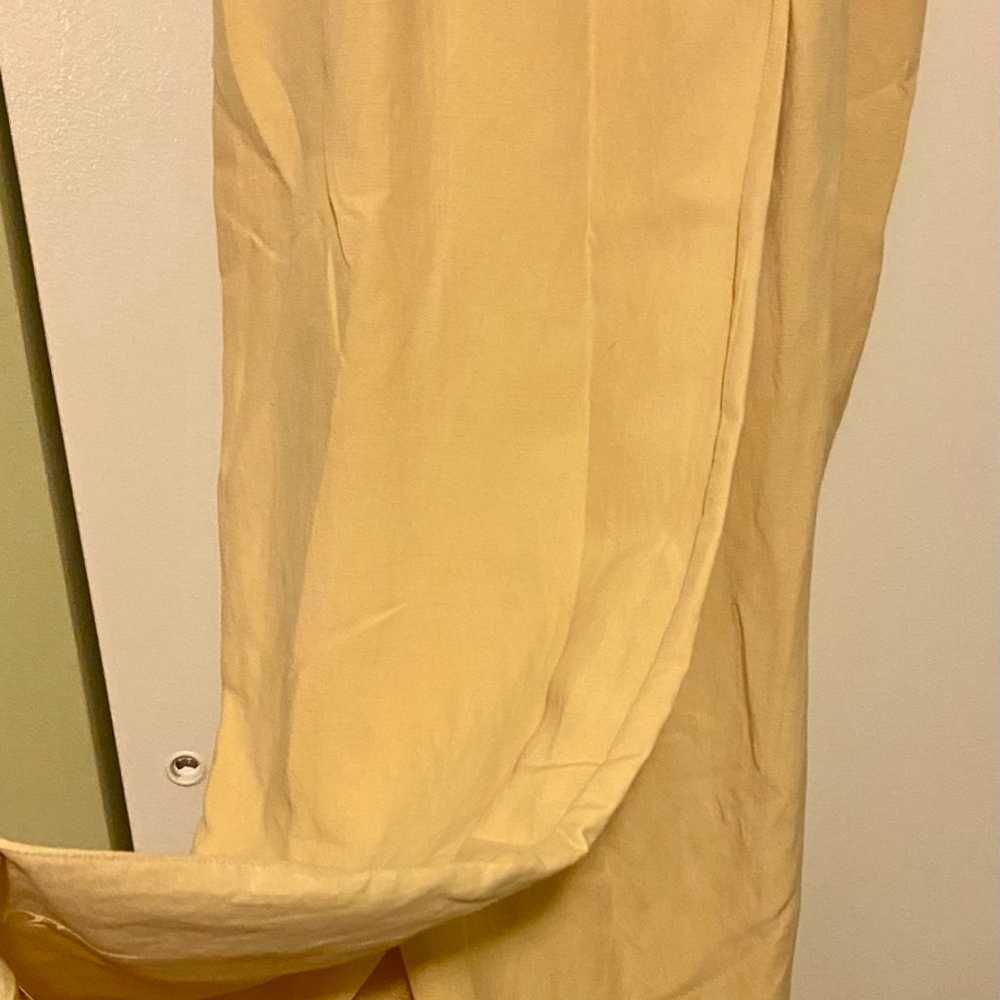 Jones New York Vintage Yellow Silk and Linen Dres… - image 5