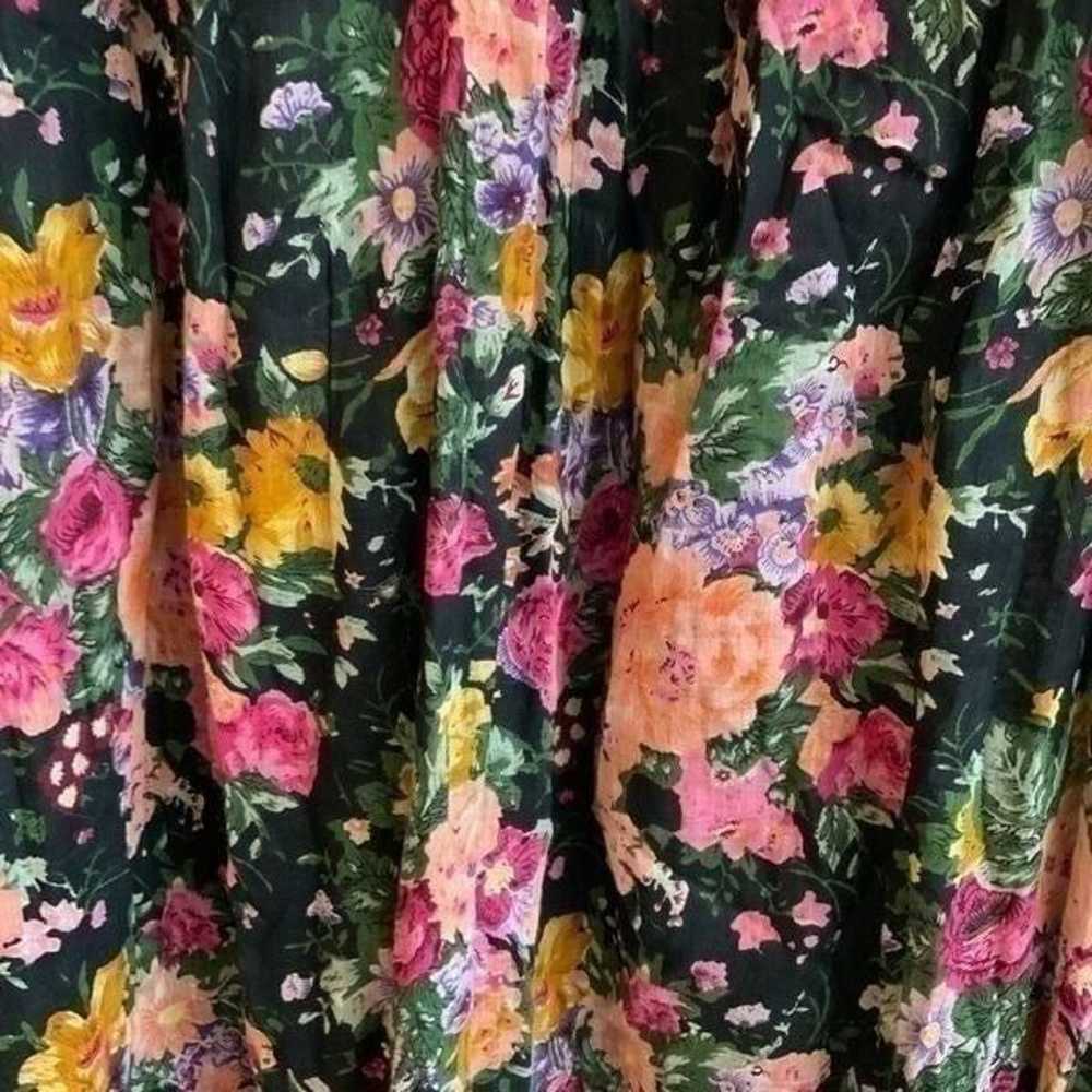 Vintage It’s About Time 100% Cotton Floral Pajama… - image 2