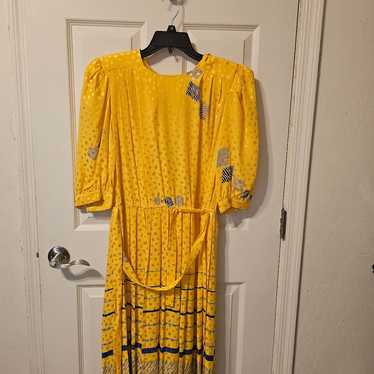 Vintage Adrianna Papell  100% Silk Dress Sz10