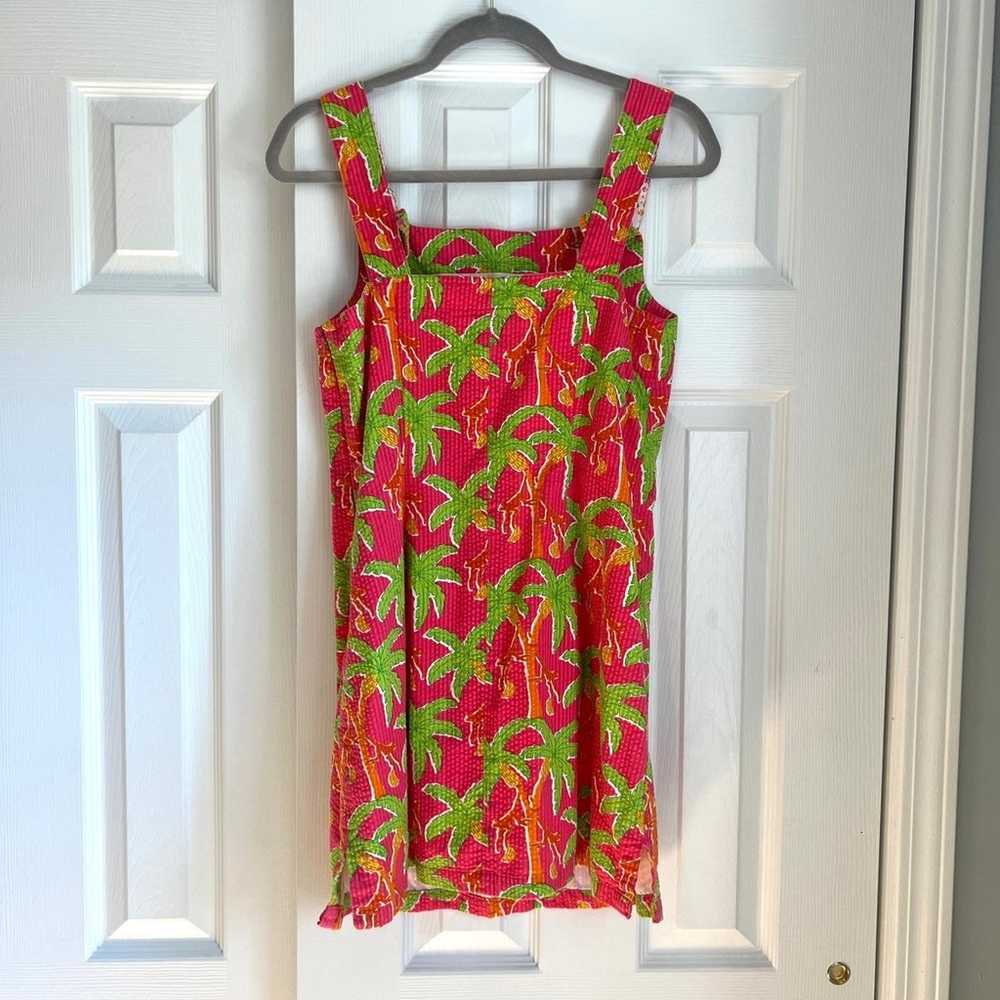 Vintage Lilly Pulitzer pink, green, orange, and y… - image 4