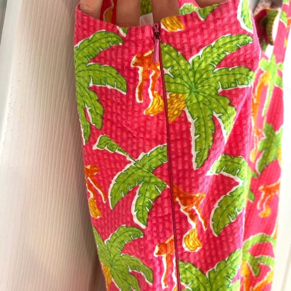 Vintage Lilly Pulitzer pink, green, orange, and y… - image 6