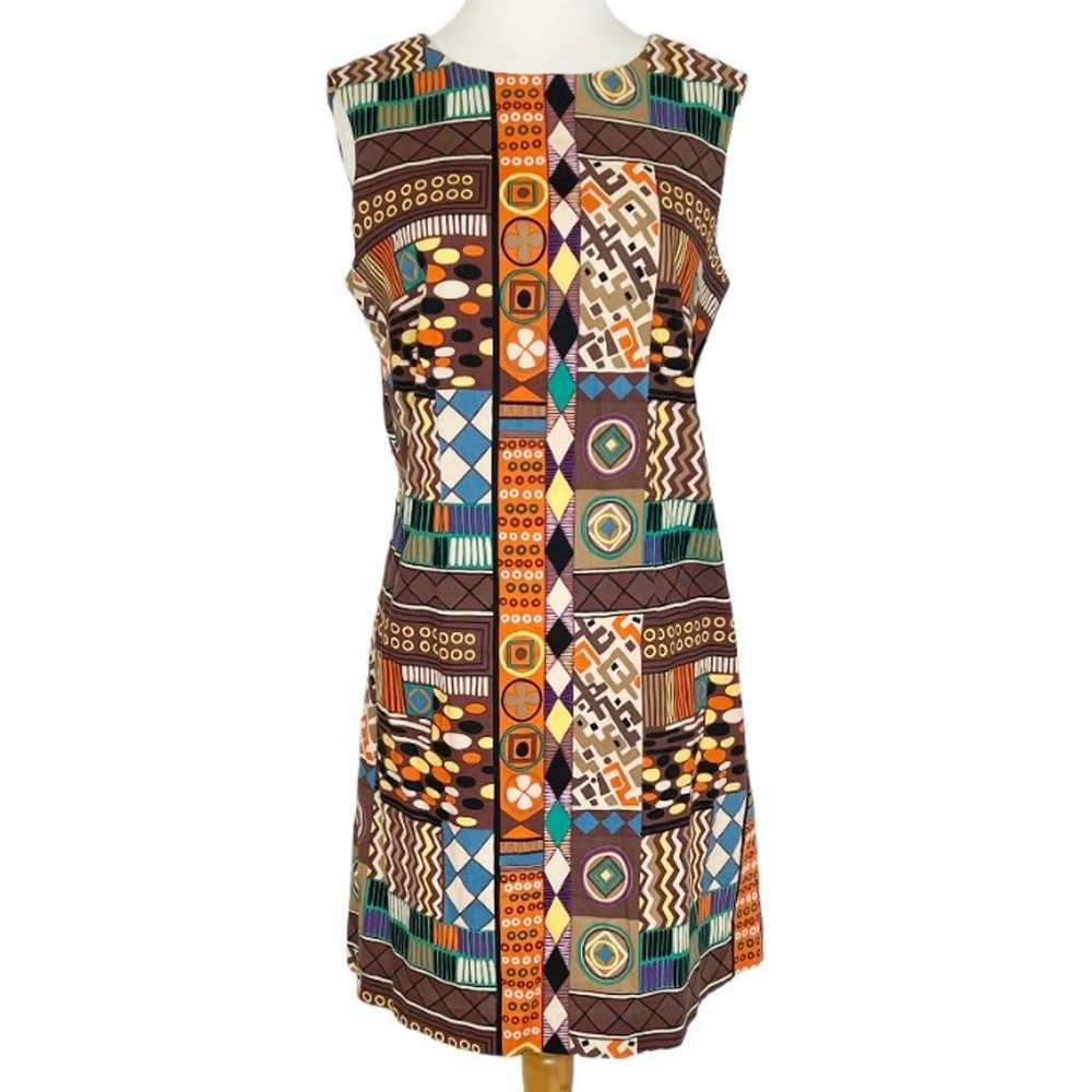 Vintage 60s Shift Dress Tiki Mod - image 10