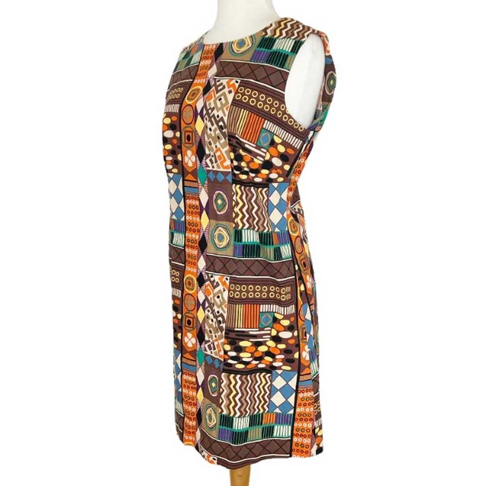 Vintage 60s Shift Dress Tiki Mod - image 4