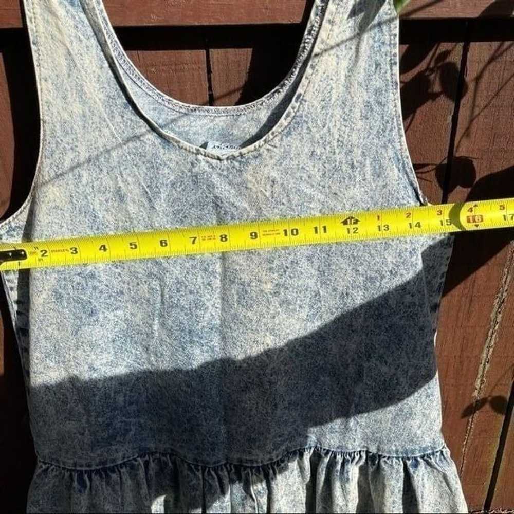 Vintage 80s Disorderly Conduct Acid Wash Dress Med - image 8