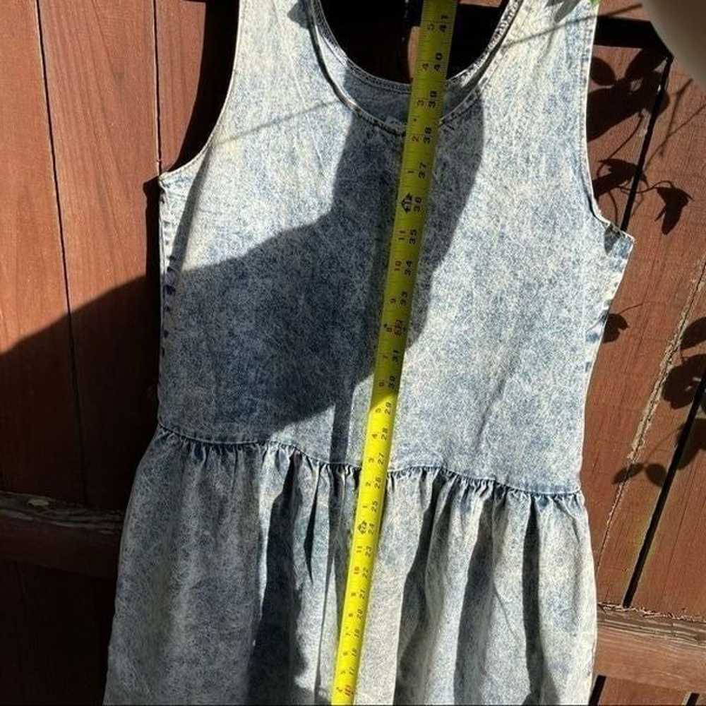 Vintage 80s Disorderly Conduct Acid Wash Dress Med - image 9