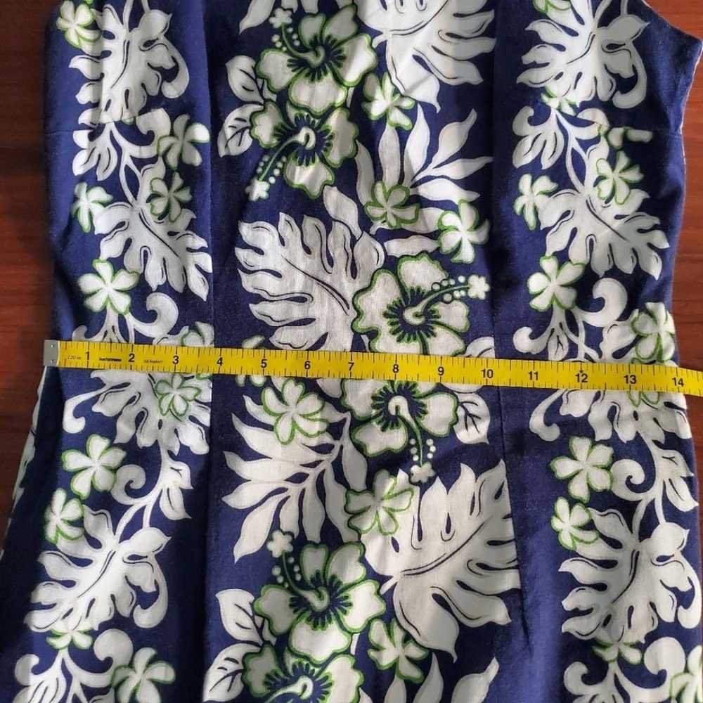 Ladies Royal Creations blue Hawaiian maxi dress m… - image 7