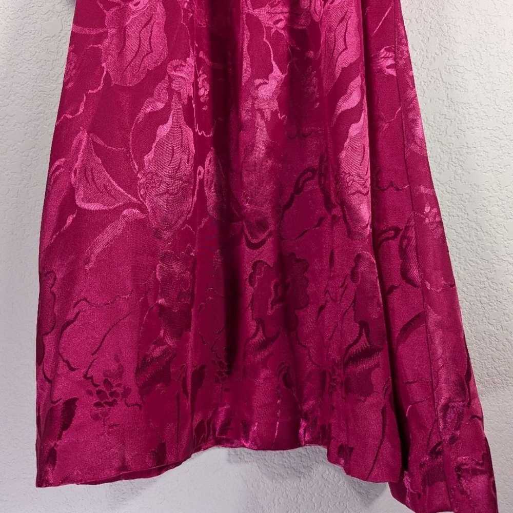 Vintage HHR Fuchsia Pink Floral Embossed Wrap Sty… - image 11