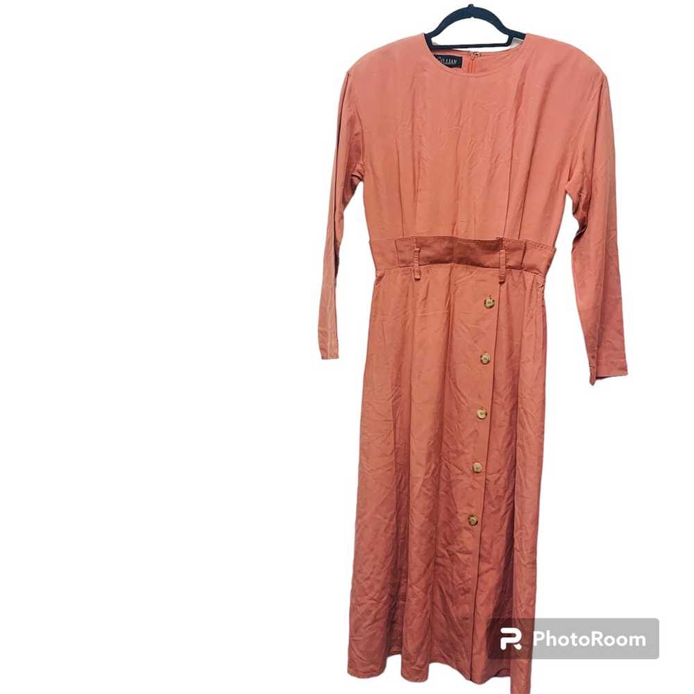 Vintage Gillian 100% Silk Maxi Dress - image 1