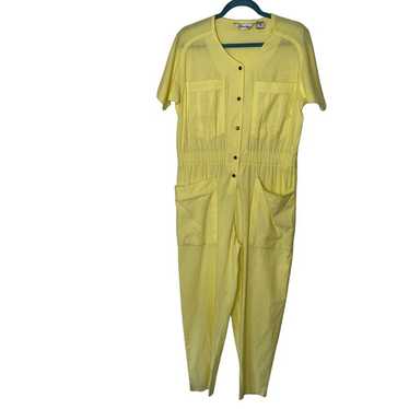 Abraxas Vintage Womens Jumpsuit Size Medium Yello… - image 1