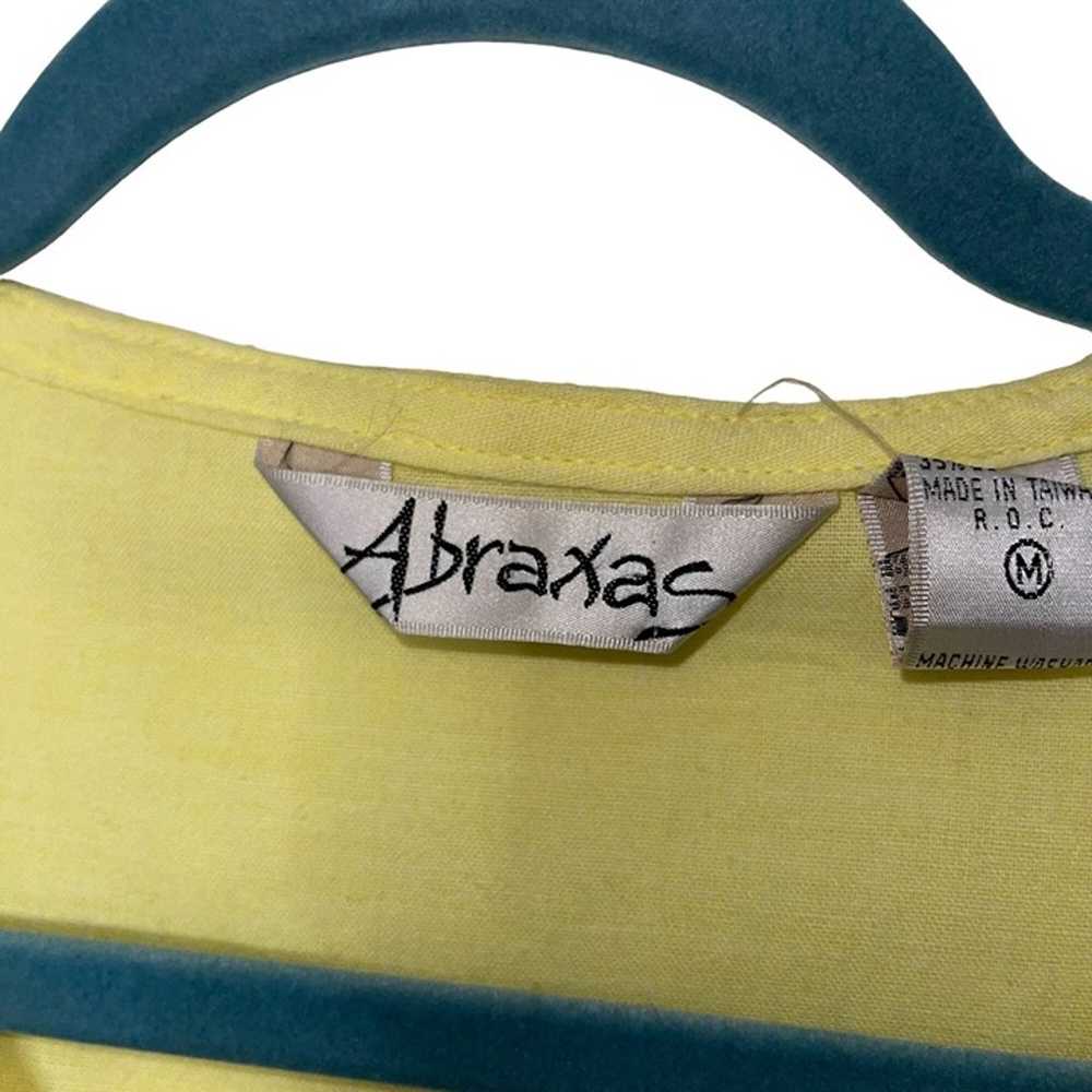 Abraxas Vintage Womens Jumpsuit Size Medium Yello… - image 7