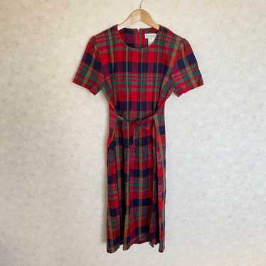 Vintage Miss Dorby Red Check One-Piece - image 1