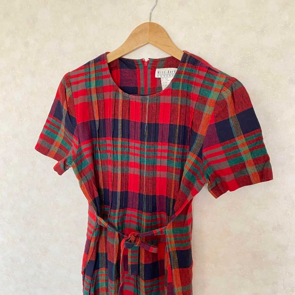 Vintage Miss Dorby Red Check One-Piece - image 3