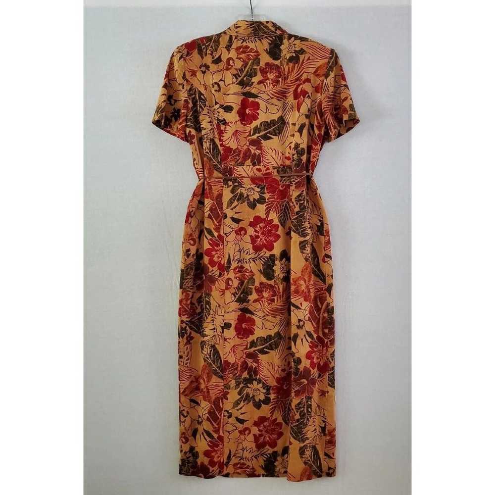 Positive Attitude Linen Blend Floral Dress Size 8… - image 2