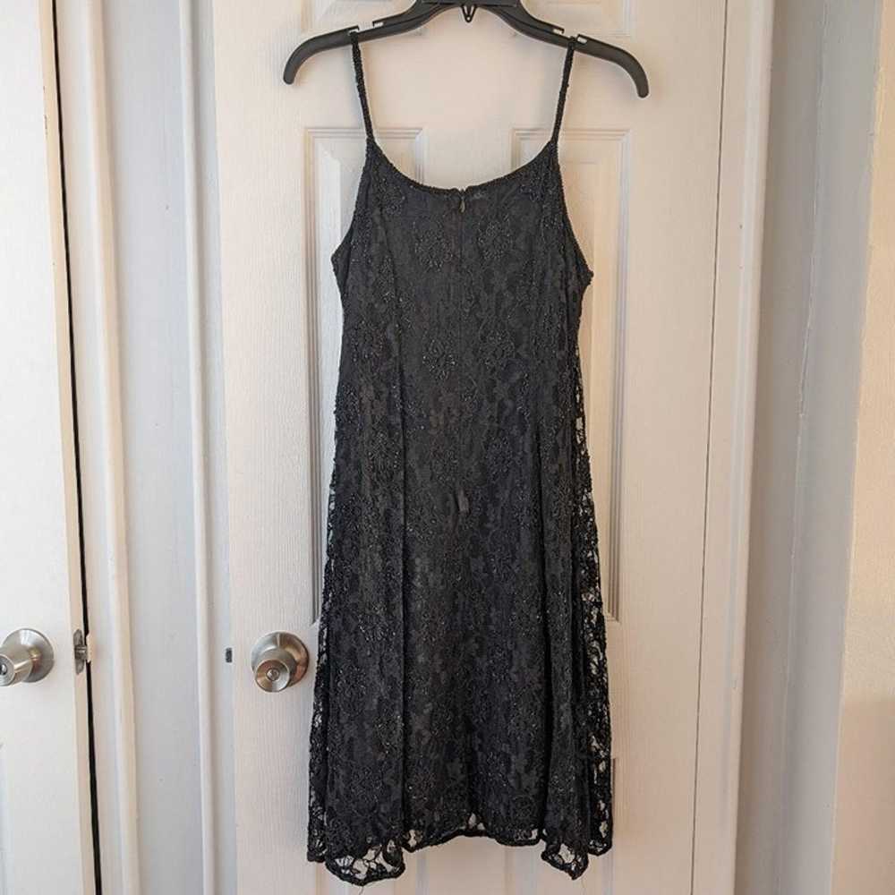 Vintage hand-beaded cocktail dress - image 2