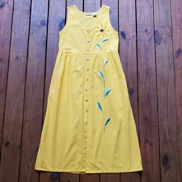 Vintage 80's 90's M bright sunny yellow painted s… - image 1