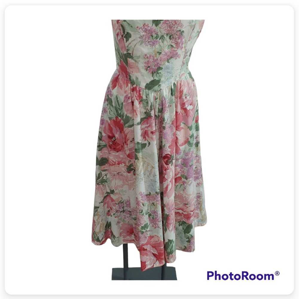 Vintage floral dress.  Size 8. - image 4