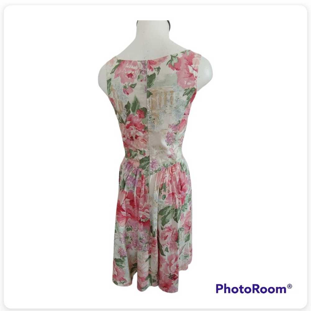 Vintage floral dress.  Size 8. - image 5