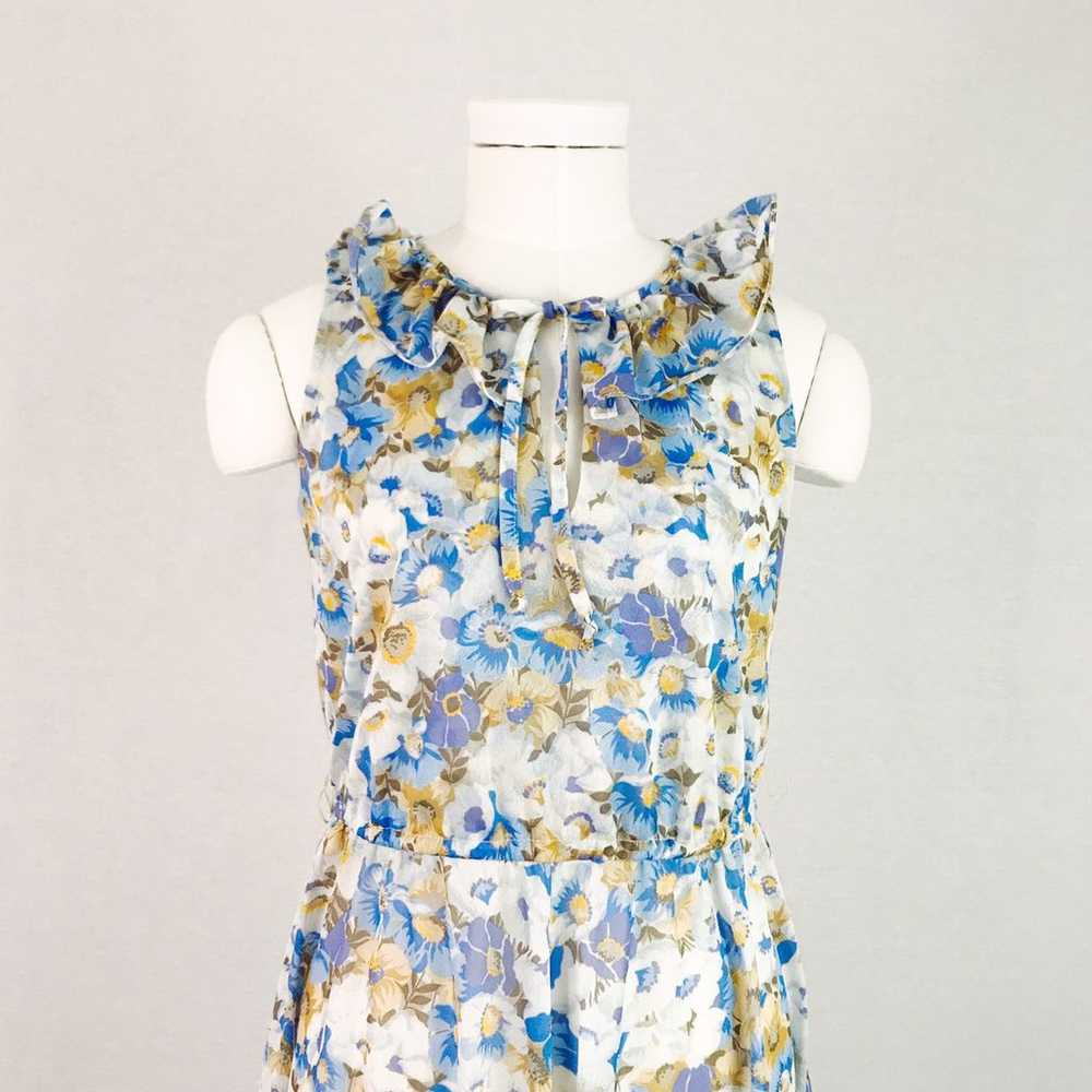 Vintage Ruffled Botanical Sundress - image 11