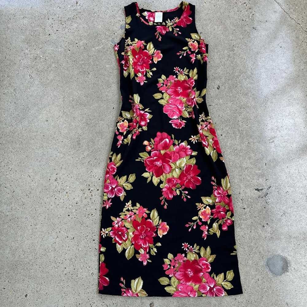 Vintage floral maxi dress - image 2