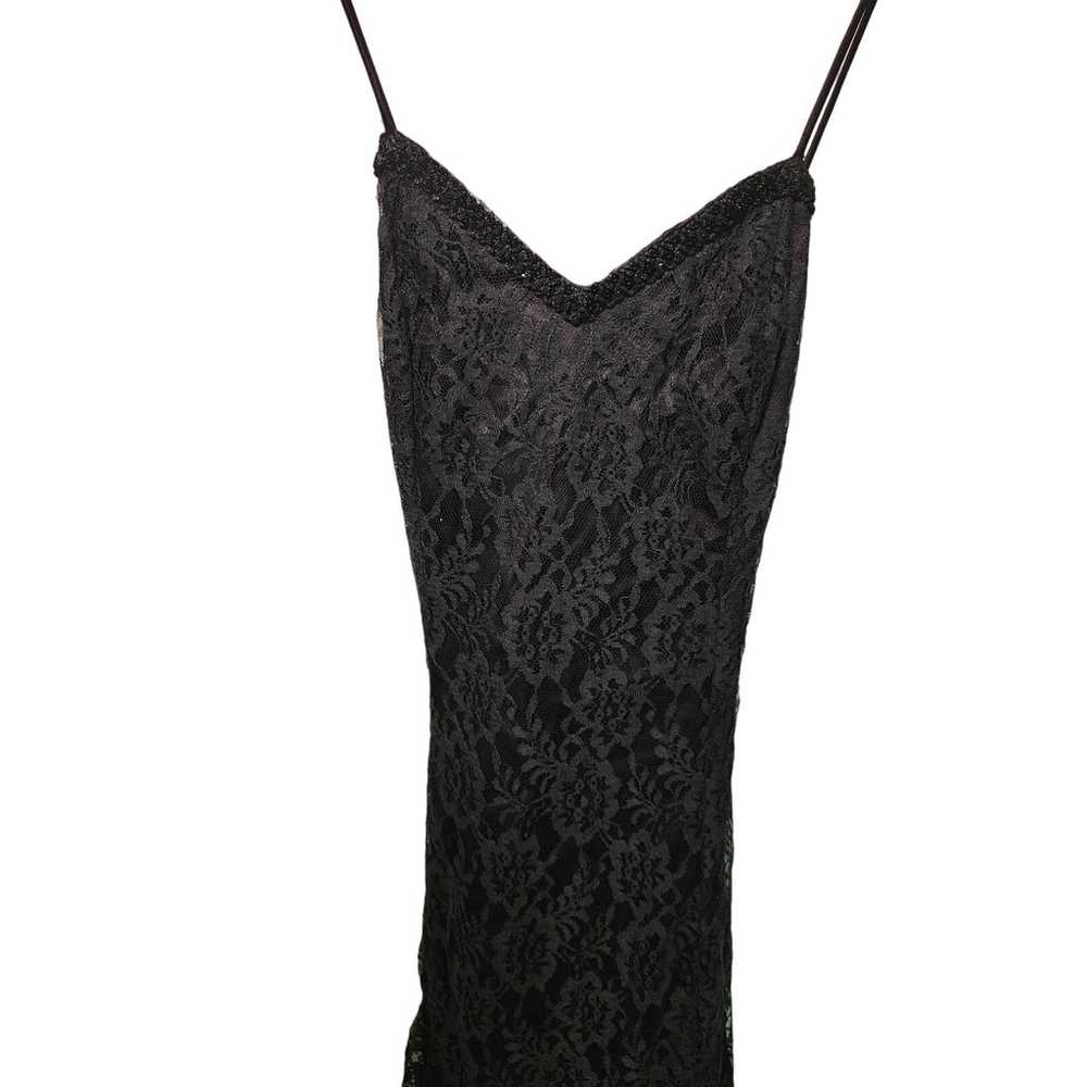 1980's Vintage Black lace Scott McClintock for Gu… - image 2