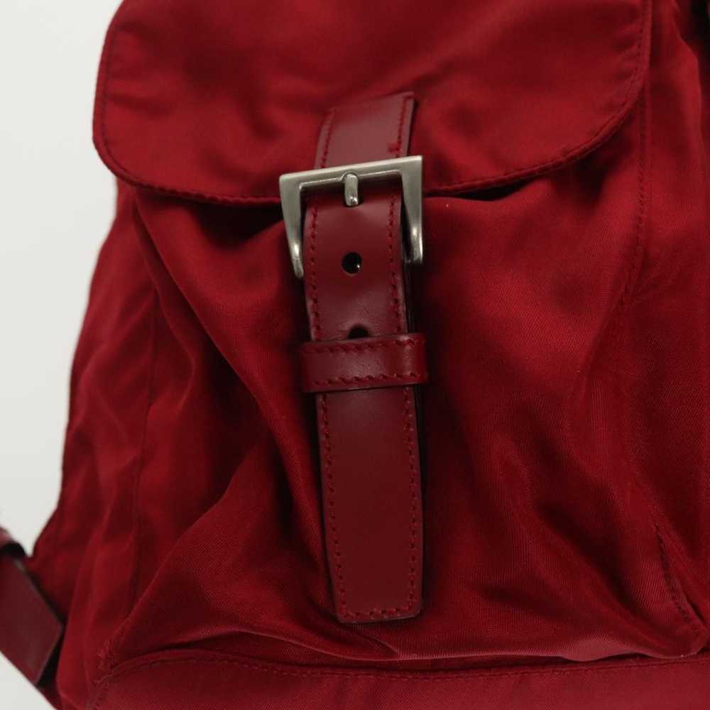 Prada Red Synthetic Backpack Bag (Pre-Owned) - image 10