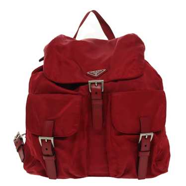 Prada Red Synthetic Backpack Bag (Pre-Owned) - image 1