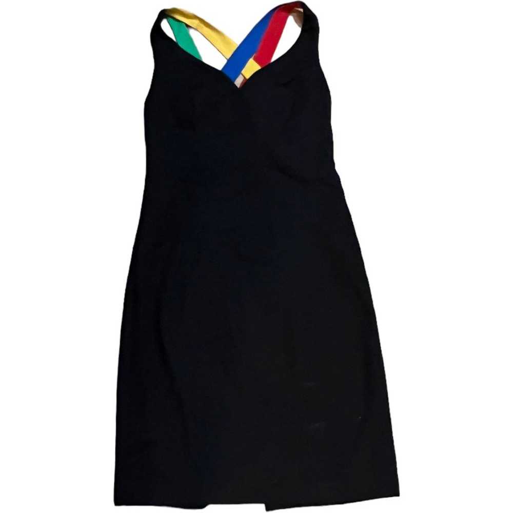 ACT I 90s little black dress color strap back - image 12