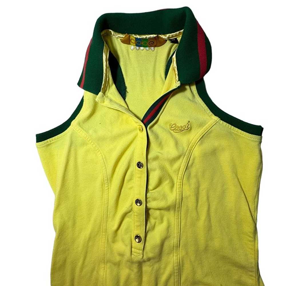 COOGI Yellow Sleeveless Polo Dress - image 3