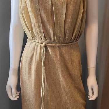 Vintage Sears -  Metallic Gold Dress