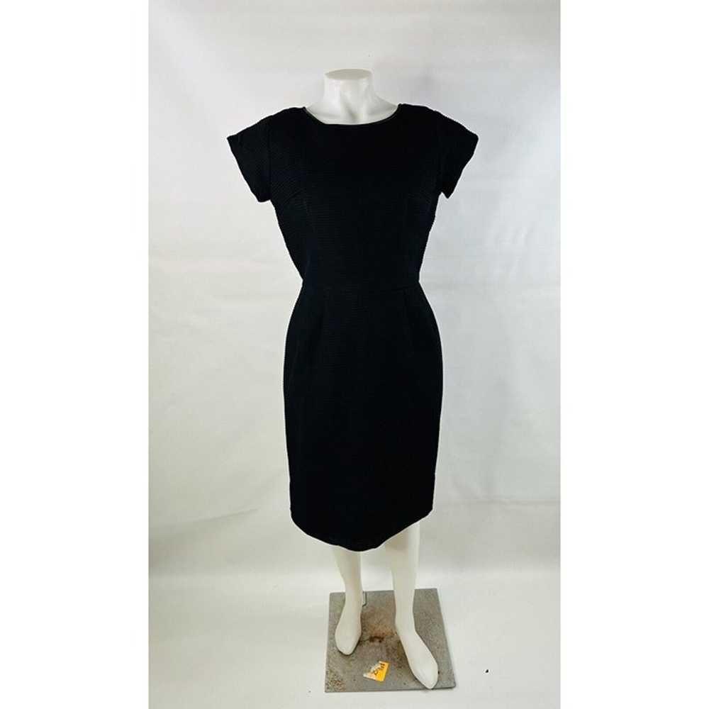 Vintage 1950s Womens Large Black Ribbed Knit Shor… - image 1