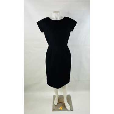 Vintage 1950s Womens Large Black Ribbed Knit Shor… - image 1