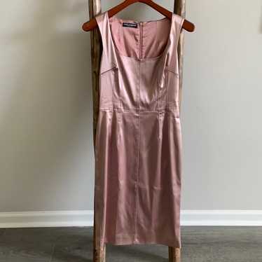 Dolce and Gabbana Metallic Rose Dress SZ 42