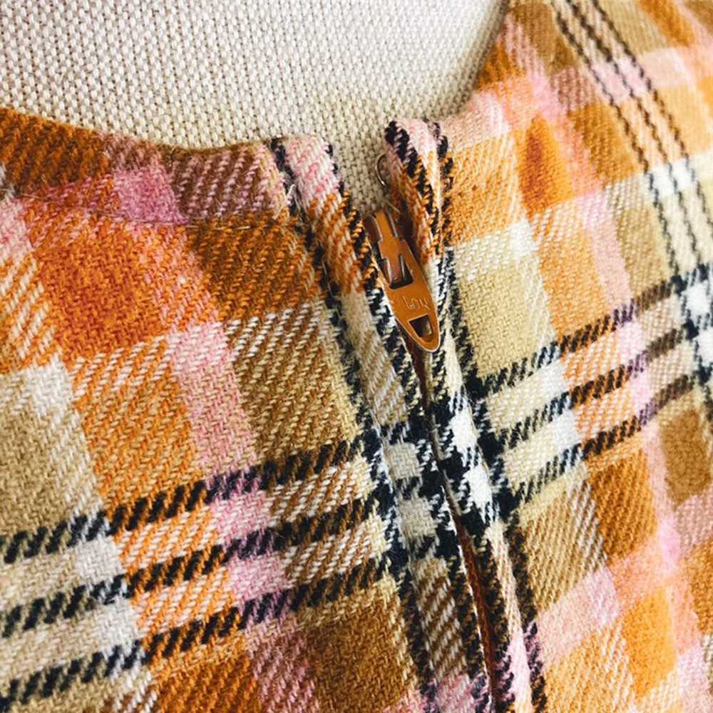 Vintage 70's Young Pendleton plaid jumper dress - image 3