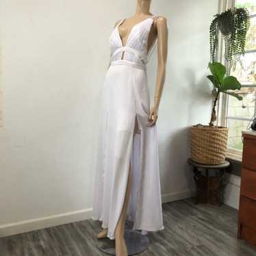 fame and partners gown dress white size:8