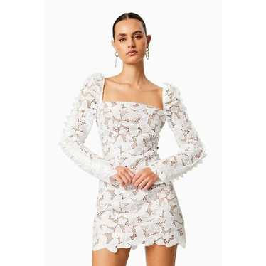 ELLIATT Verona Lace Mini Dress White Bridal Bache… - image 1