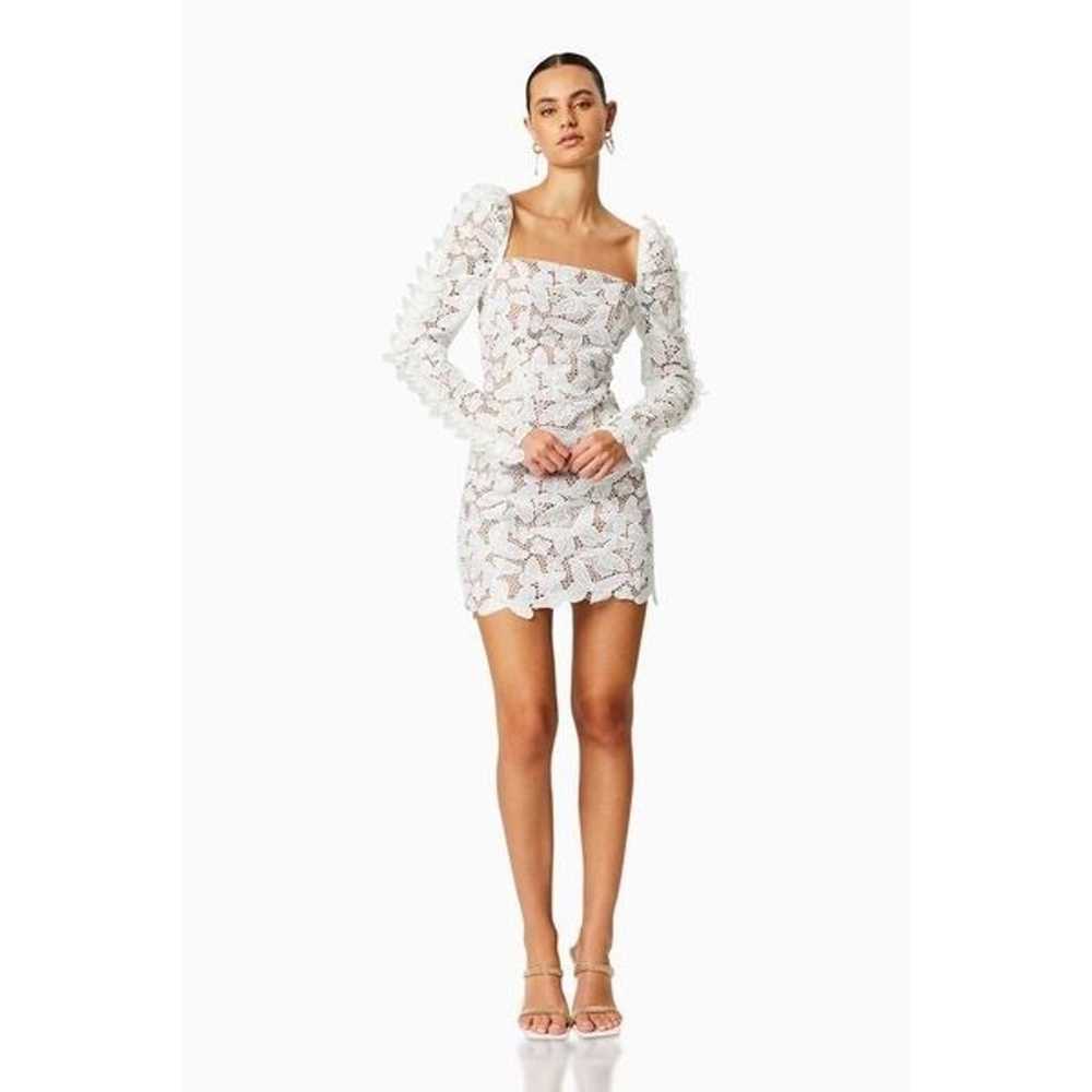 ELLIATT Verona Lace Mini Dress White Bridal Bache… - image 2