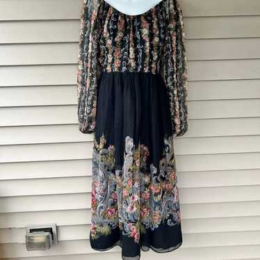 Vintage 1970's Floral Dress -Union made USA