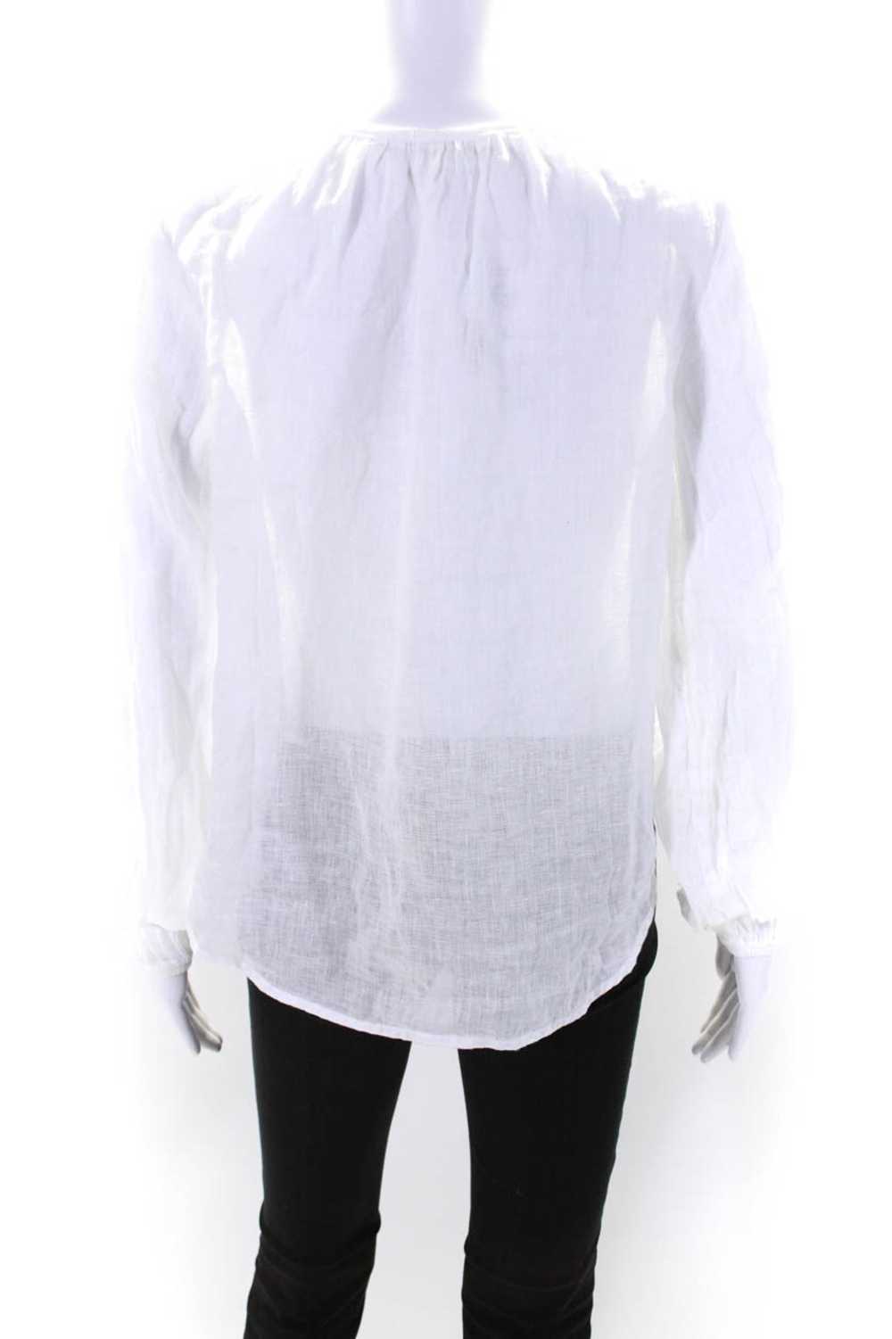 Bella Dahl Womens Long Sleeve Crew Neck Linen Box… - image 3