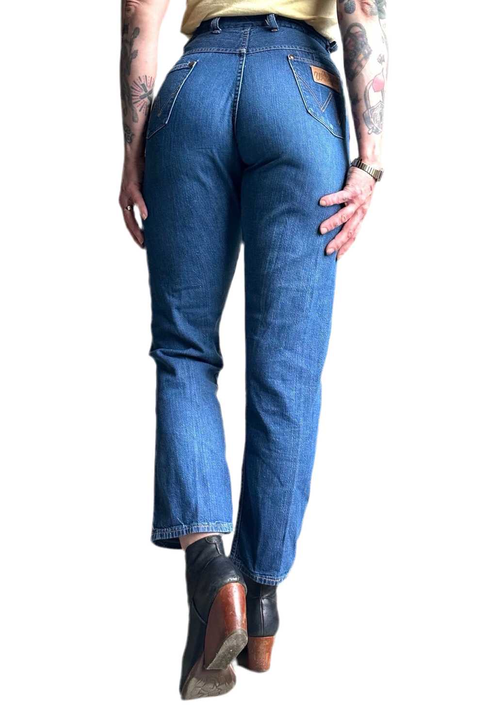 60s Wrangler Blue Bell Sanforized denim jeans - image 2