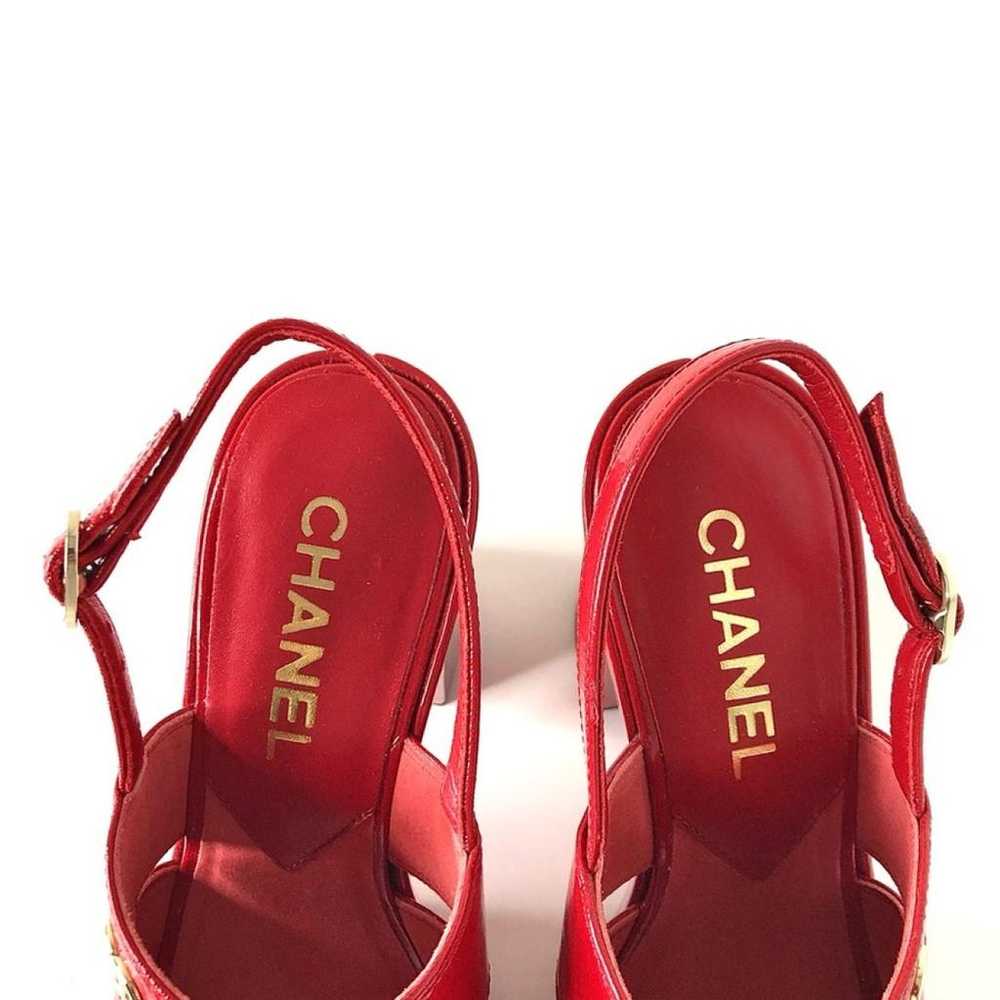 Chanel Slingback patent leather sandal - image 2