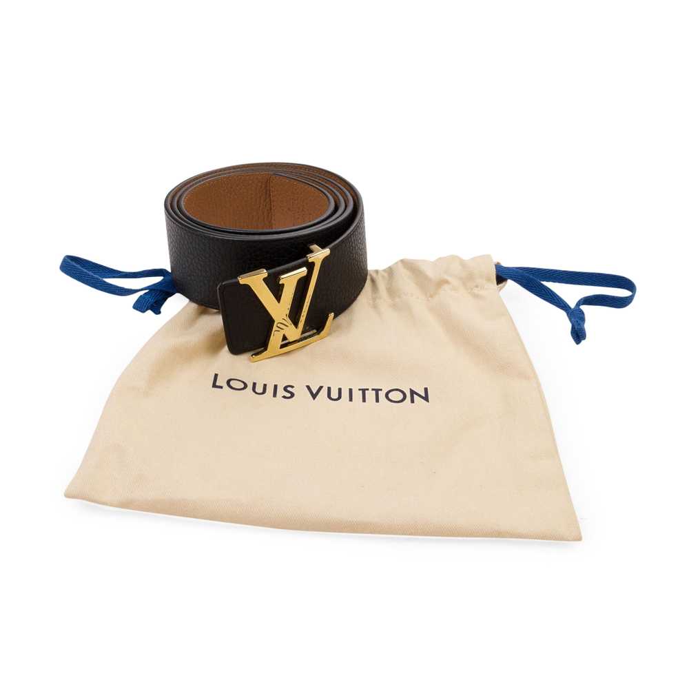 Louis Vuitton Black & Tan Reversible Initials 40M… - image 1