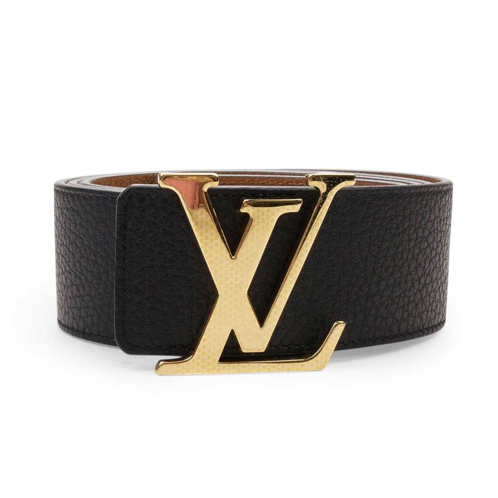 Louis Vuitton Black & Tan Reversible Initials 40M… - image 2