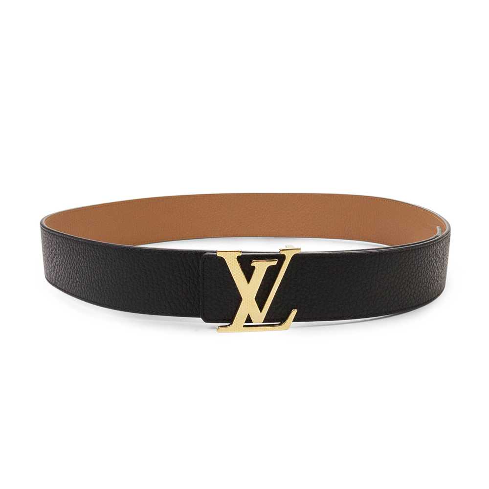 Louis Vuitton Black & Tan Reversible Initials 40M… - image 3