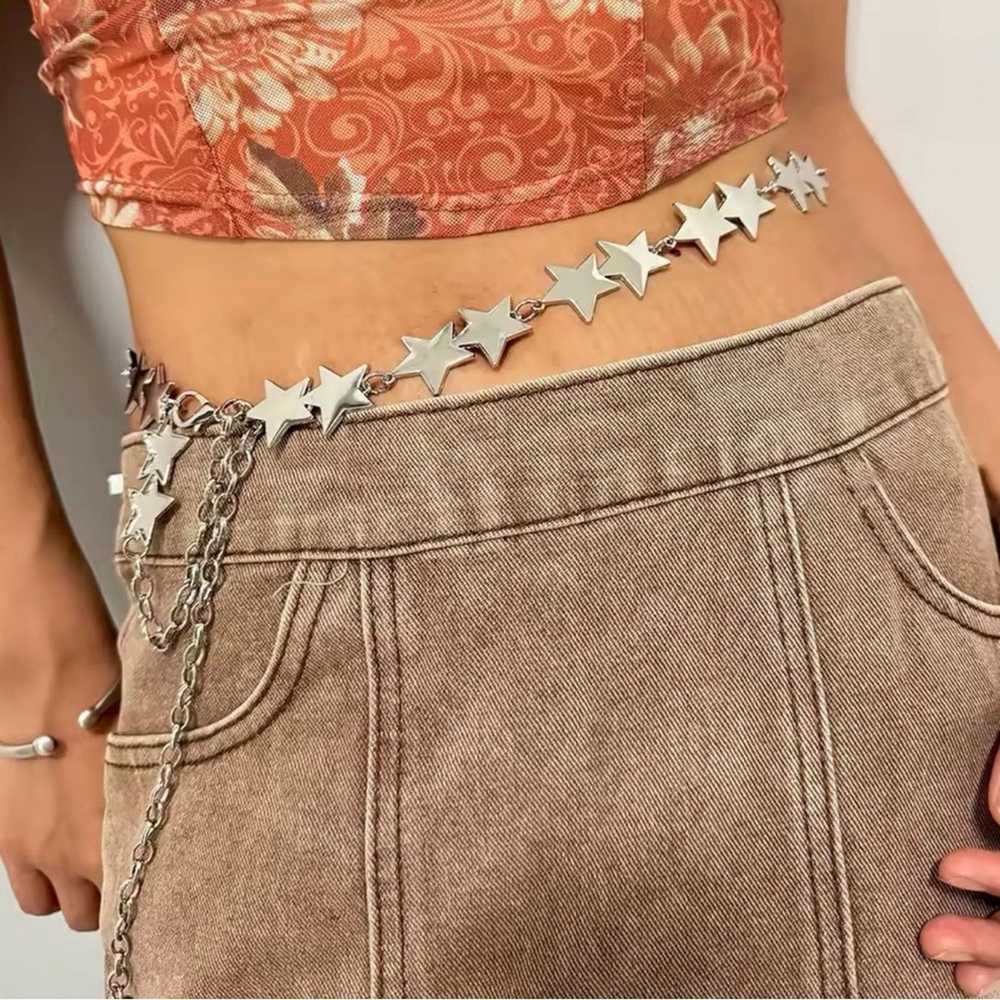 Other Silver Star Chain Belt for Women - image 1