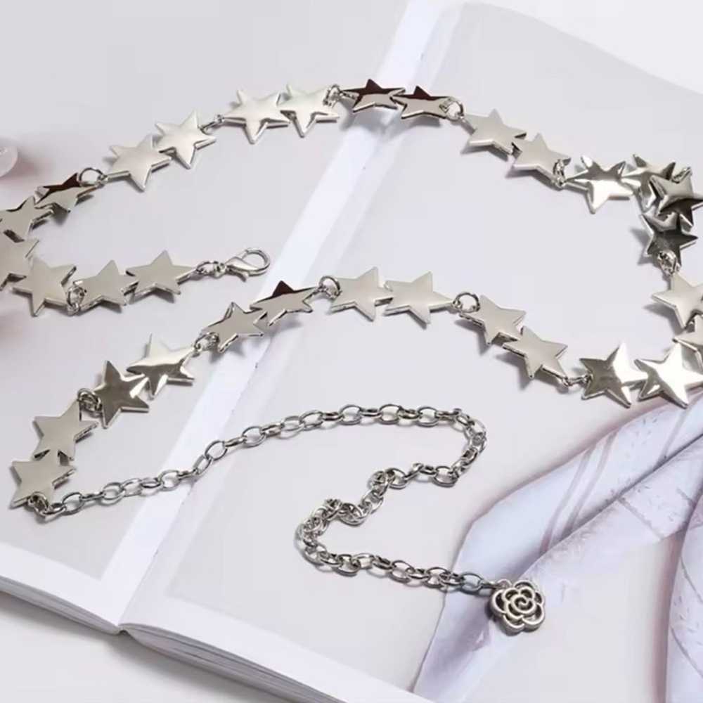 Other Silver Star Chain Belt for Women - image 2