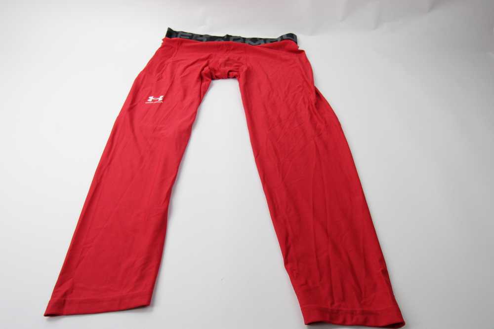 Under Armour HeatGear Compression Pants Men's Red… - image 1