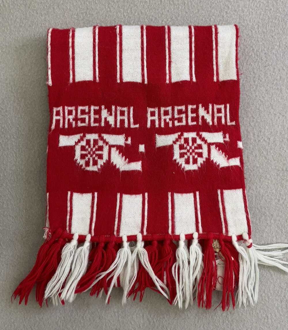 Soccer Jersey × Vintage Arsenal London scarf vint… - image 1