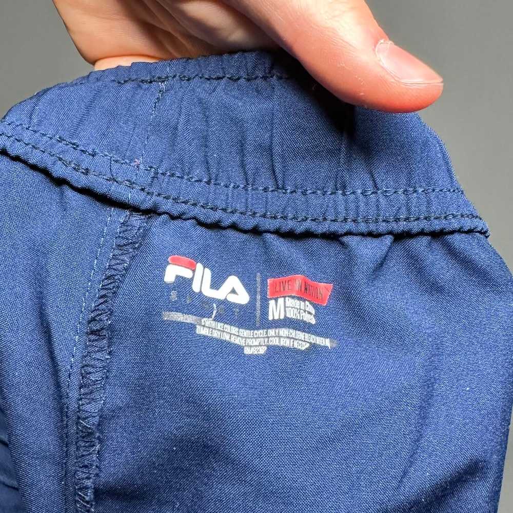 Fila × Streetwear × Vintage Fila Joggers Navy Blu… - image 4